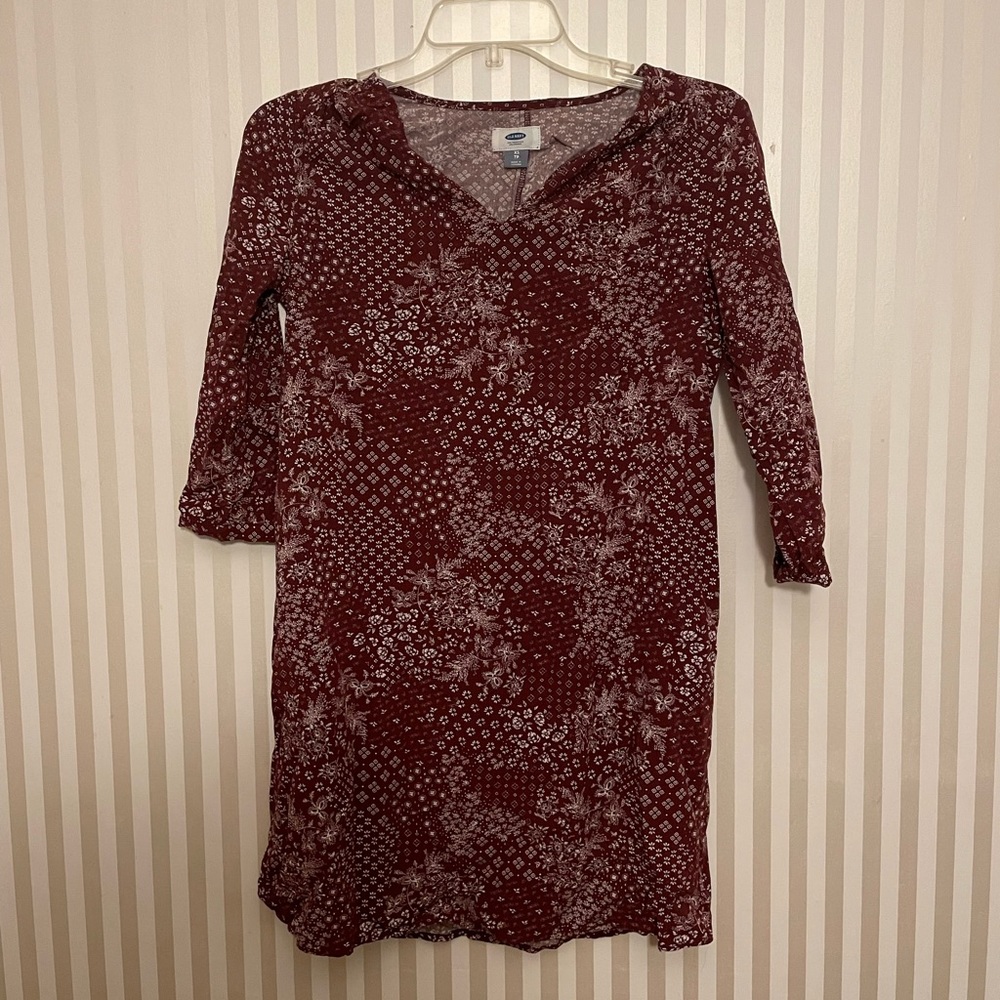 Old Navy Floral Red Dress